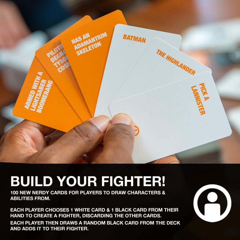 Skybound Superfight Orange Deck 2 : 100 New Nerdy Cards for The Game of Absurd Arguments | Party Game Expansion, 3 or More Players, Ages 11 Above - Image 3